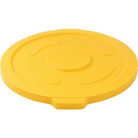 GLOBAL INDUSTRIAL Flat Lid, Yellow, Plastic 240465YL